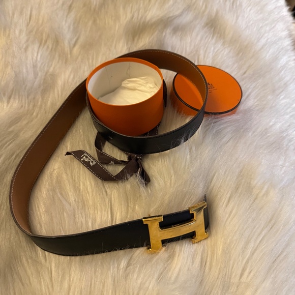 Hermès Pre-Owned 1997 Constance reversible leather belt 35.5" long, Small - Picture 6 of 11